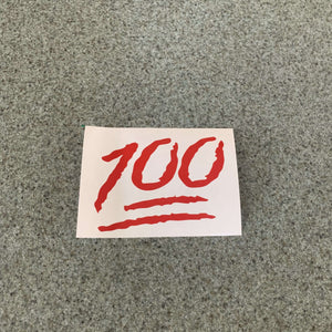 Fast Lane Graphix: 100 Emoji Sticker,Red, stickers, decals, vinyl, custom, car, love, automotive, cheap, cool, Graphics, decal, nice