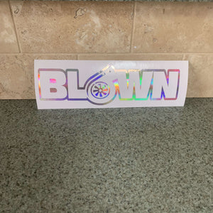 Fast Lane Graphix: Blown Sticker,Holographic Silver Chrome, stickers, decals, vinyl, custom, car, love, automotive, cheap, cool, Graphics, decal, nice