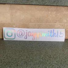 Fast Lane Graphix: Custom Instagram V2 Sticker "your text here",[variant_title], stickers, decals, vinyl, custom, car, love, automotive, cheap, cool, Graphics, decal, nice