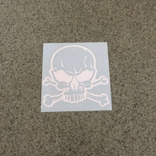 Fast Lane Graphix: Skull And Crossbones V4 Sticker,White, stickers, decals, vinyl, custom, car, love, automotive, cheap, cool, Graphics, decal, nice