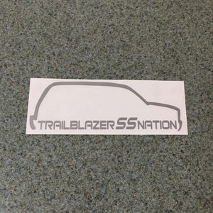 Fast Lane Graphix: Trailblazer SS Nation TBSS Sticker,Silver, stickers, decals, vinyl, custom, car, love, automotive, cheap, cool, Graphics, decal, nice
