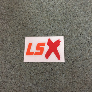 Fast Lane Graphix: LSX With Red X Sticker,Orange, stickers, decals, vinyl, custom, car, love, automotive, cheap, cool, Graphics, decal, nice