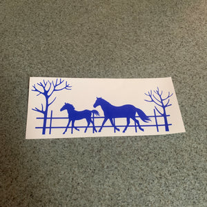Fast Lane Graphix: Horses On The Farm Sticker,Brilliant Blue, stickers, decals, vinyl, custom, car, love, automotive, cheap, cool, Graphics, decal, nice