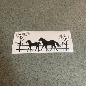 Fast Lane Graphix: Horses On The Farm Sticker,Matte Black, stickers, decals, vinyl, custom, car, love, automotive, cheap, cool, Graphics, decal, nice