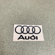 Fast Lane Graphix: Audi Logo Sticker,Black, stickers, decals, vinyl, custom, car, love, automotive, cheap, cool, Graphics, decal, nice