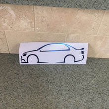 Fast Lane Graphix: Volkswagen Jetta Outline Sticker,Blue Chrome, stickers, decals, vinyl, custom, car, love, automotive, cheap, cool, Graphics, decal, nice