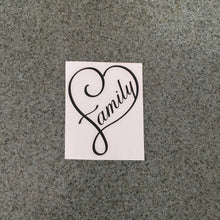 Fast Lane Graphix: Family Heart Sticker,Matte Black, stickers, decals, vinyl, custom, car, love, automotive, cheap, cool, Graphics, decal, nice