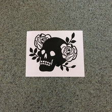 Fast Lane Graphix: Floral Skull Sticker,Black, stickers, decals, vinyl, custom, car, love, automotive, cheap, cool, Graphics, decal, nice