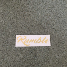 Fast Lane Graphix: Rumble Sticker,Gold Chrome, stickers, decals, vinyl, custom, car, love, automotive, cheap, cool, Graphics, decal, nice