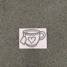 Fast Lane Graphix: Cup Of Tea Sticker,Grey, stickers, decals, vinyl, custom, car, love, automotive, cheap, cool, Graphics, decal, nice