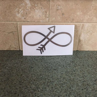 Fast Lane Graphix: Infinity Arrow Sticker,Silver Chrome, stickers, decals, vinyl, custom, car, love, automotive, cheap, cool, Graphics, decal, nice