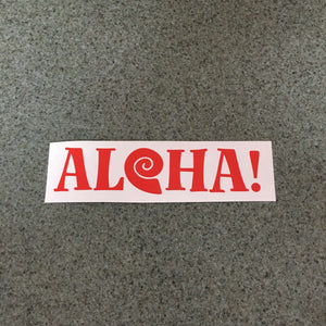 Fast Lane Graphix: Aloha Seashell Sticker,Light Red, stickers, decals, vinyl, custom, car, love, automotive, cheap, cool, Graphics, decal, nice