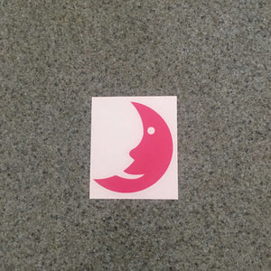 Fast Lane Graphix: Moon Emoji Sticker,Pink, stickers, decals, vinyl, custom, car, love, automotive, cheap, cool, Graphics, decal, nice