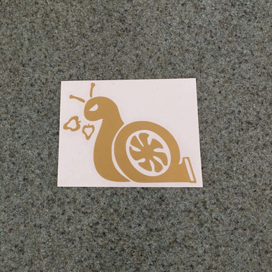 Fast Lane Graphix: Turbo Snail Sticker,Gold Metallic, stickers, decals, vinyl, custom, car, love, automotive, cheap, cool, Graphics, decal, nice