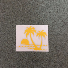 Fast Lane Graphix: Palm Tree Sunset Sticker,Yellow, stickers, decals, vinyl, custom, car, love, automotive, cheap, cool, Graphics, decal, nice