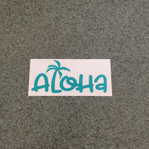 Fast Lane Graphix: Aloha Palm Tree Sticker,Turquoise, stickers, decals, vinyl, custom, car, love, automotive, cheap, cool, Graphics, decal, nice