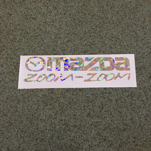 Fast Lane Graphix: Mazda Zoom Zoom Sticker,Holographic Silver Flake, stickers, decals, vinyl, custom, car, love, automotive, cheap, cool, Graphics, decal, nice
