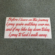 Fast Lane Graphix: Before I Leave On This Journey... Quote Sticker,Red, stickers, decals, vinyl, custom, car, love, automotive, cheap, cool, Graphics, decal, nice