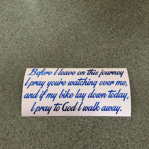Fast Lane Graphix: Before I Leave On This Journey... Quote Sticker,Blue Chrome, stickers, decals, vinyl, custom, car, love, automotive, cheap, cool, Graphics, decal, nice