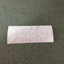 Fast Lane Graphix: Gather Together Sticker,Brushed Silver, stickers, decals, vinyl, custom, car, love, automotive, cheap, cool, Graphics, decal, nice