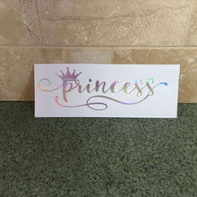 Fast Lane Graphix: Princess Sticker,Holographic Silver Chrome, stickers, decals, vinyl, custom, car, love, automotive, cheap, cool, Graphics, decal, nice