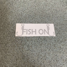 Fast Lane Graphix: Fish On V2 Sticker,Etched Silver, stickers, decals, vinyl, custom, car, love, automotive, cheap, cool, Graphics, decal, nice