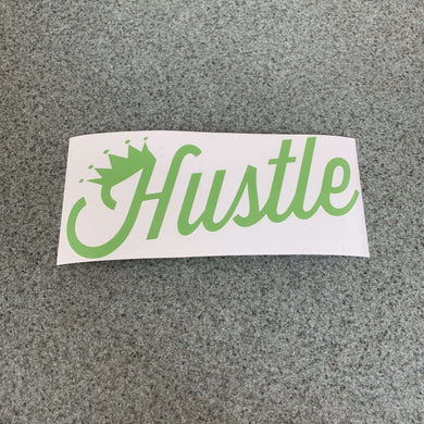 Fast Lane Graphix: Hustle Sticker,Lime Green, stickers, decals, vinyl, custom, car, love, automotive, cheap, cool, Graphics, decal, nice