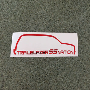 Fast Lane Graphix: Trailblazer SS Nation TBSS Sticker,Red Chrome, stickers, decals, vinyl, custom, car, love, automotive, cheap, cool, Graphics, decal, nice