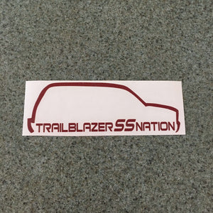Fast Lane Graphix: Trailblazer SS Nation TBSS Sticker,Burgundy, stickers, decals, vinyl, custom, car, love, automotive, cheap, cool, Graphics, decal, nice