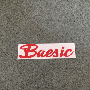 Fast Lane Graphix: Baesic V3 Sticker,Red, stickers, decals, vinyl, custom, car, love, automotive, cheap, cool, Graphics, decal, nice