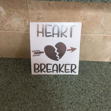 Fast Lane Graphix: Heart Breaker Sticker,Silver Chrome, stickers, decals, vinyl, custom, car, love, automotive, cheap, cool, Graphics, decal, nice