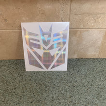 Fast Lane Graphix: Transformers Decepticon Sticker,Holographic Plaid Silver Chrome, stickers, decals, vinyl, custom, car, love, automotive, cheap, cool, Graphics, decal, nice