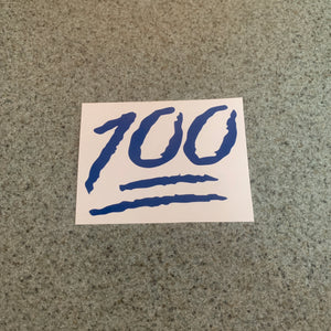 Fast Lane Graphix: 100 Emoji Sticker,Blue, stickers, decals, vinyl, custom, car, love, automotive, cheap, cool, Graphics, decal, nice