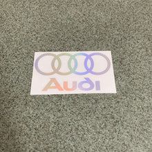 Fast Lane Graphix: Audi Logo Sticker,Holographic Silver Chrome, stickers, decals, vinyl, custom, car, love, automotive, cheap, cool, Graphics, decal, nice