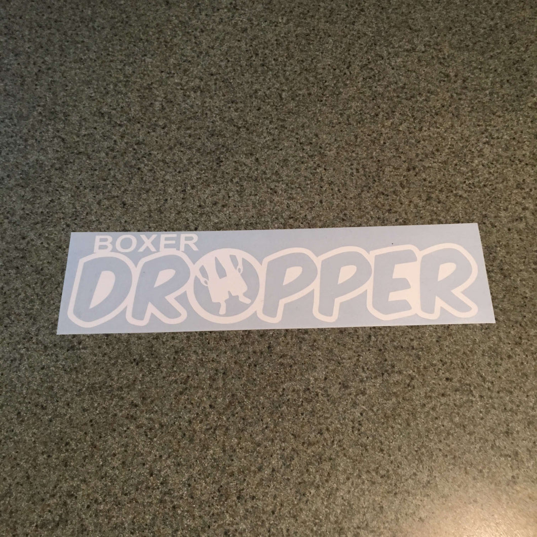 Fast Lane Graphix: Boxer Dropper Sticker,White, stickers, decals, vinyl, custom, car, love, automotive, cheap, cool, Graphics, decal, nice
