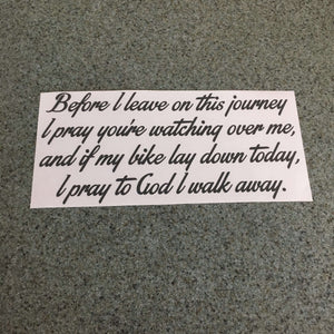 Fast Lane Graphix: Before I Leave On This Journey... Quote Sticker,Dark Grey, stickers, decals, vinyl, custom, car, love, automotive, cheap, cool, Graphics, decal, nice
