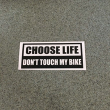 Fast Lane Graphix: Choose Life Don't Touch My Bike Sticker,Black, stickers, decals, vinyl, custom, car, love, automotive, cheap, cool, Graphics, decal, nice