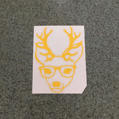Fast Lane Graphix: Hipster Deer Sticker,Yellow, stickers, decals, vinyl, custom, car, love, automotive, cheap, cool, Graphics, decal, nice