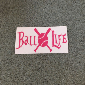 Fast Lane Graphix: Ball Life Sticker,Pink, stickers, decals, vinyl, custom, car, love, automotive, cheap, cool, Graphics, decal, nice