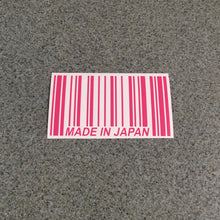 Fast Lane Graphix: Made In Japan Barcode Sticker,Pink, stickers, decals, vinyl, custom, car, love, automotive, cheap, cool, Graphics, decal, nice