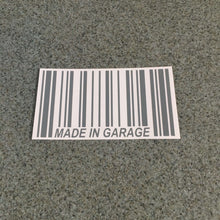 Fast Lane Graphix: Made In Garage Barcode Sticker,Grey, stickers, decals, vinyl, custom, car, love, automotive, cheap, cool, Graphics, decal, nice