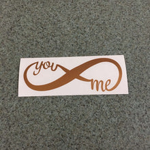 Fast Lane Graphix: Infinity You And Me Sticker,Copper Metallic, stickers, decals, vinyl, custom, car, love, automotive, cheap, cool, Graphics, decal, nice