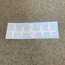 Fast Lane Graphix: Music Note Pulse Sticker,White, stickers, decals, vinyl, custom, car, love, automotive, cheap, cool, Graphics, decal, nice