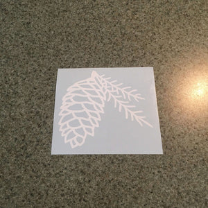 Fast Lane Graphix: Pine Cone Sticker,White, stickers, decals, vinyl, custom, car, love, automotive, cheap, cool, Graphics, decal, nice