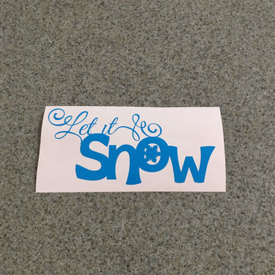 Fast Lane Graphix: Let It Snow Sticker,Light Blue, stickers, decals, vinyl, custom, car, love, automotive, cheap, cool, Graphics, decal, nice