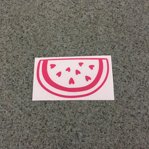 Fast Lane Graphix: Watermelon Slice With Hearts Sticker,Pink, stickers, decals, vinyl, custom, car, love, automotive, cheap, cool, Graphics, decal, nice