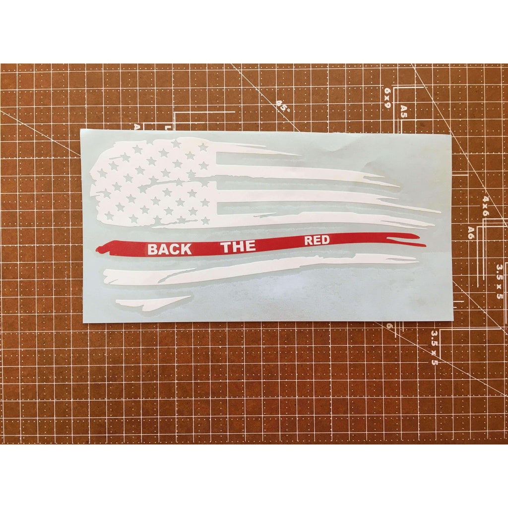 Back The Red Flag Sticker (Multi Color)