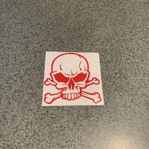 Fast Lane Graphix: Skull And Crossbones V4 Sticker,Red, stickers, decals, vinyl, custom, car, love, automotive, cheap, cool, Graphics, decal, nice