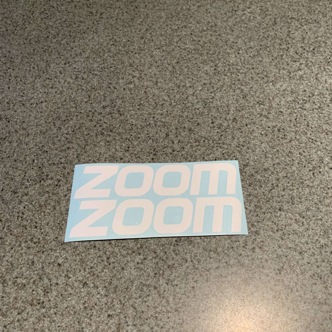 Fast Lane Graphix: Zoom Zoom Mazda Sticker,White, stickers, decals, vinyl, custom, car, love, automotive, cheap, cool, Graphics, decal, nice