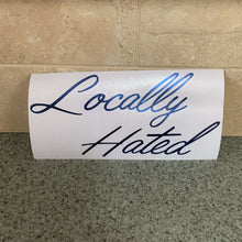Fast Lane Graphix: Locally Hated V2 Sticker,Blue Chrome, stickers, decals, vinyl, custom, car, love, automotive, cheap, cool, Graphics, decal, nice